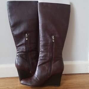Brown Loft Emmy Wedge Boots